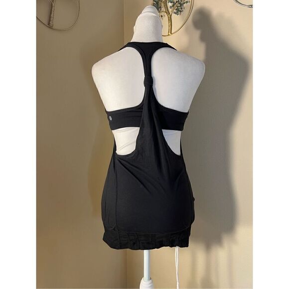 Lululemon Black Practice Freely Racerback Tank Top Size 4 - Picture 2 of 7